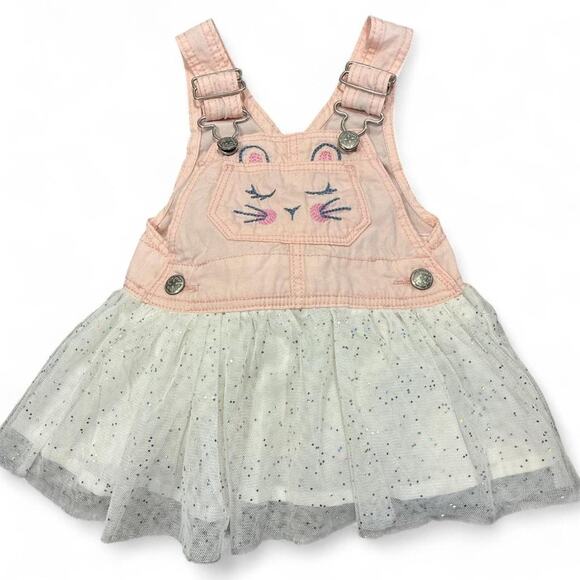 Oshkosh B'gosh baby Girls Bunny Overall Dress - Picture 1 of 3